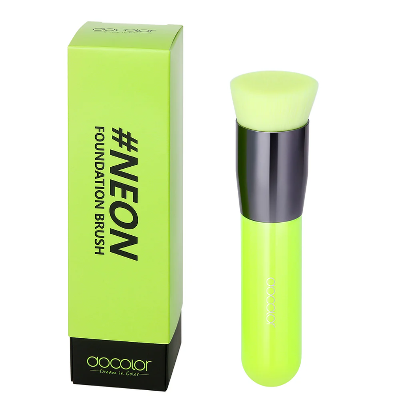 Docolor synthetische borstel - neongroen - 1 stuk -