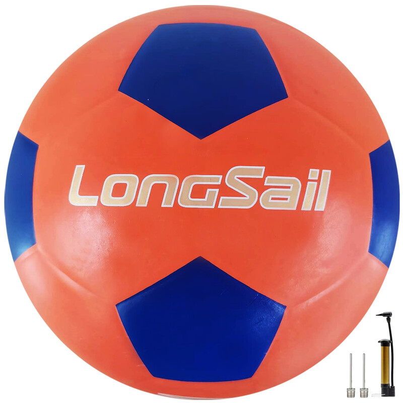 High-quality rubber soccer Size3#Orange/Blue