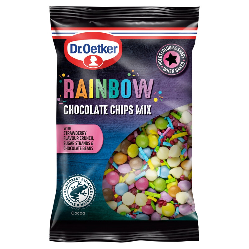 Dr. Oetker Dr Oetker Rainbow Chocolate Chips Mix 90G
