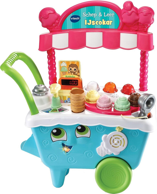 VTech voorschoolse Scoop & Learn ijskar speelset - meerkleurig, 21,7 x 51,6 x 63,2 cm