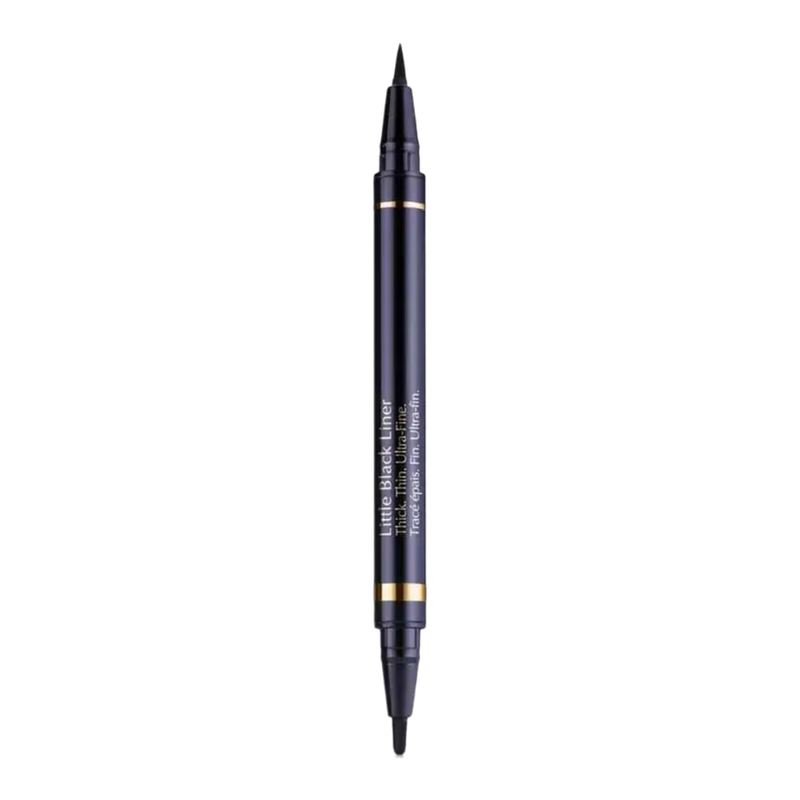 Estée Lauder Little Black Liner flüssiger Eyeliner – 01 Onyx (Tiefschwarz), 2-in-1 Doppelspitze für feine bis breite Linien, wasserfest & langanhaltend
