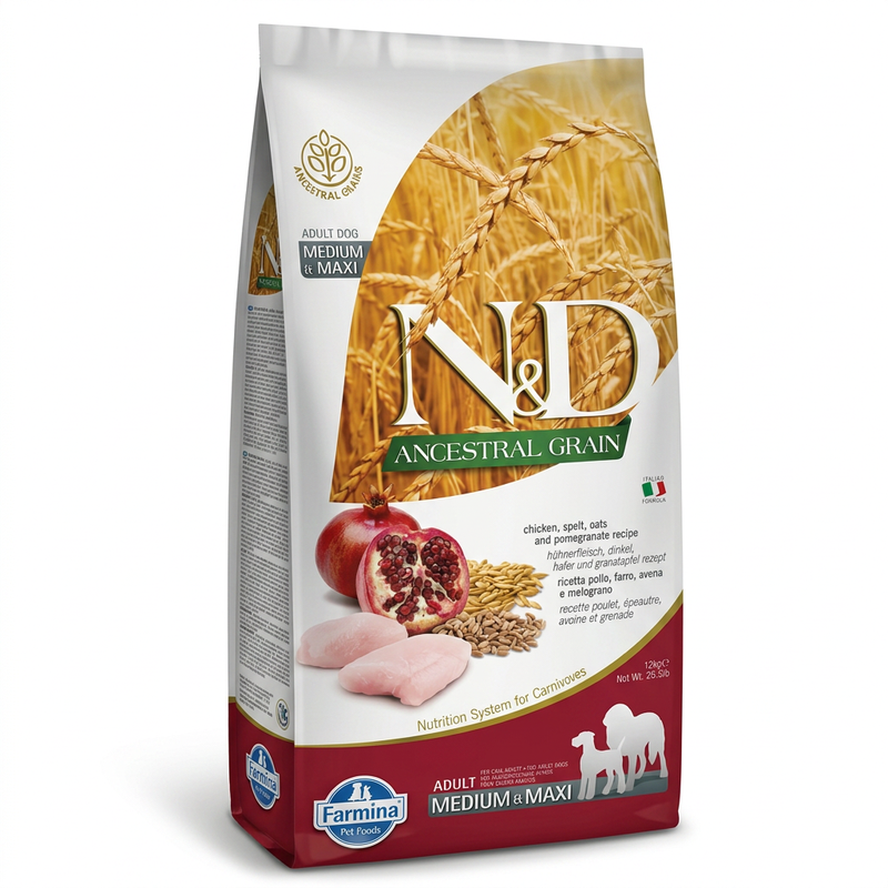 Farmina N&D Traditionelle Getreide-Serie Huhn Adult Hundefutter (12 kg)