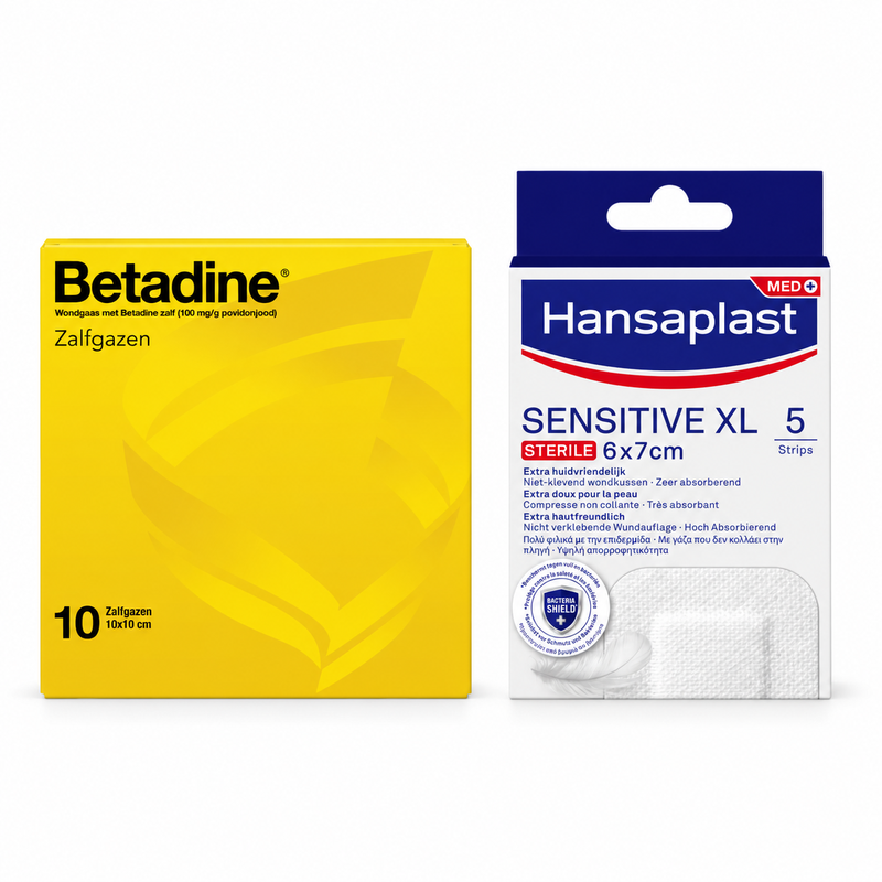 Betadine & Hansaplast wondverzorgingsset
