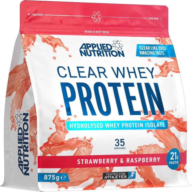 Applied Nutrition Light Clear Whey Protein Nutrition Powder Strawberry & Raspberry Flavour - 875G