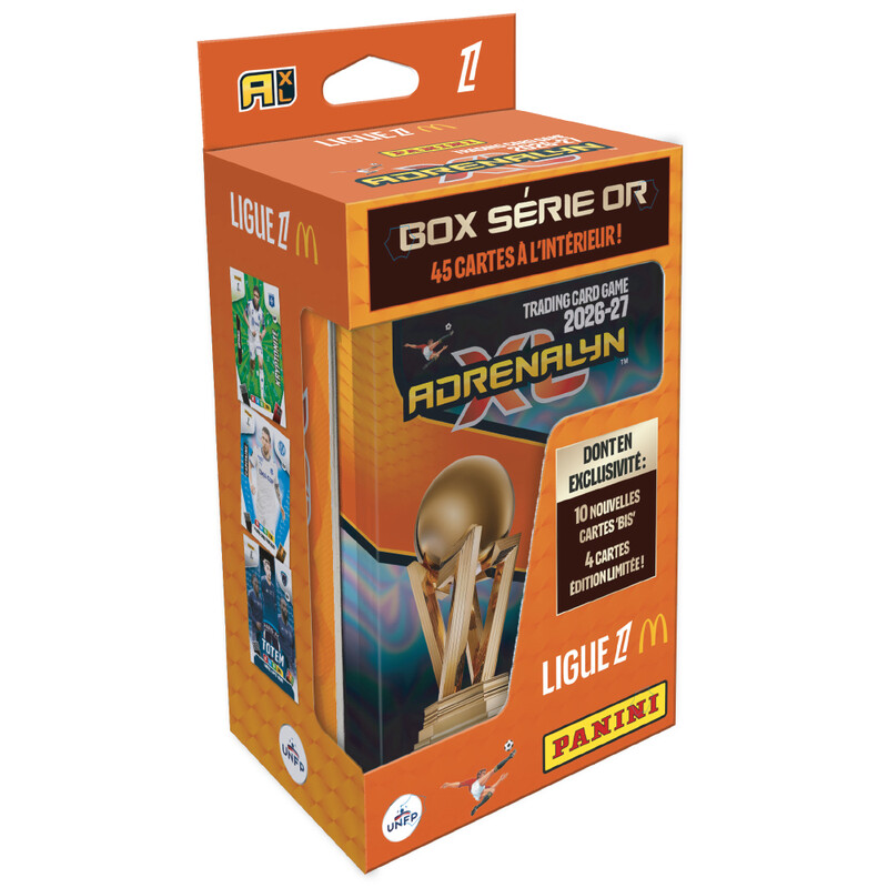 TCG ADRENALYN LIGUE 1 Mc Donald'' 202627 Boite metal serie OR 45 cartes dont 4 cartes EL exclusives + 6 cartes Bis exclusives - vue 8
