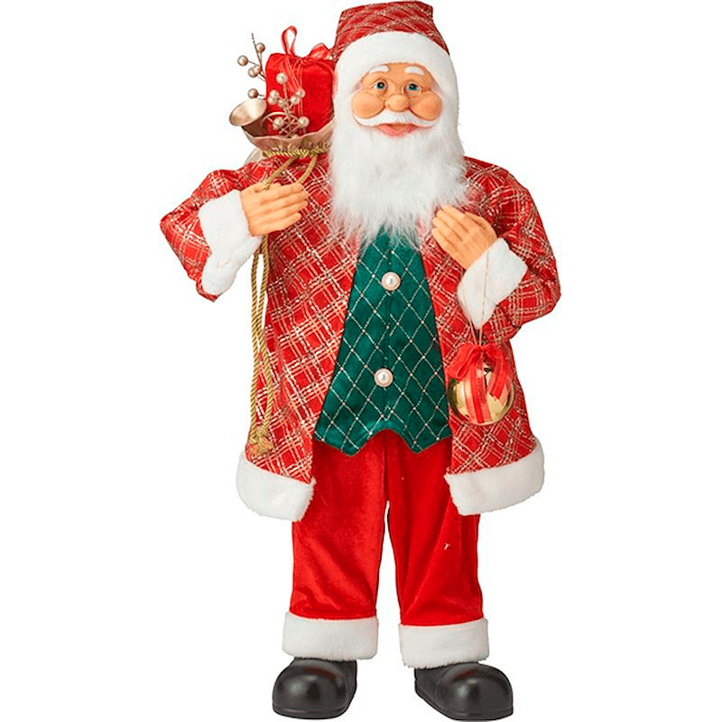 Stehender Weihnachtsmann, 80cm rot