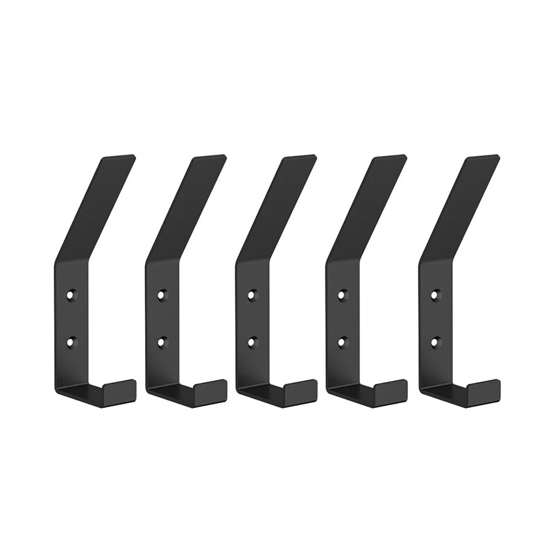 5-Pack Stainless Steel Door Hooks, for Clothes, Hats & Keys