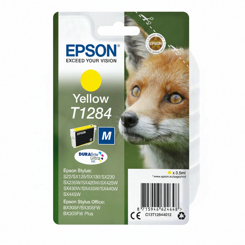 Epson Fox T1284 DURABrite Ultra gele inkt enkelverpakking