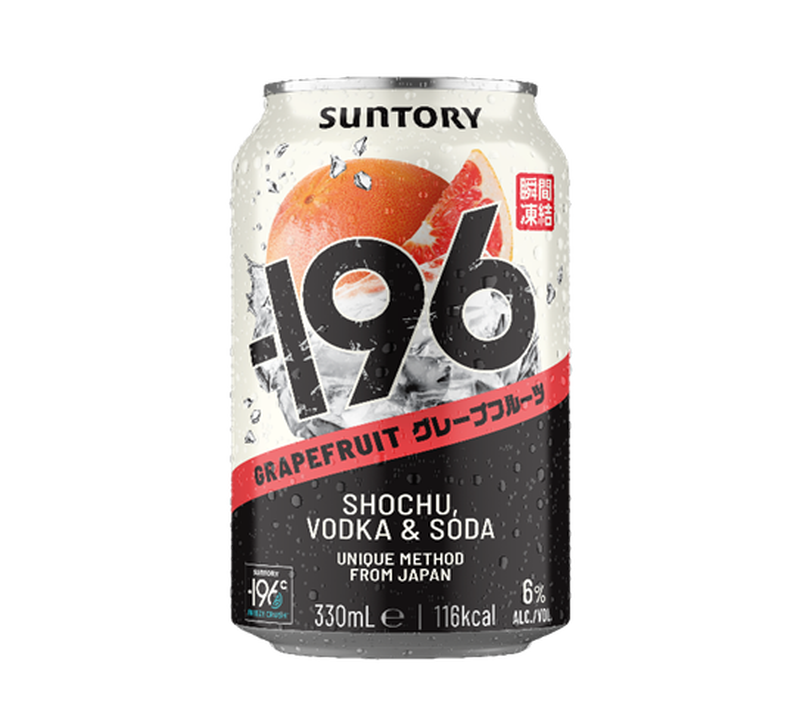 Suntory 196 Shochu & Vodka Ready to Drink Cocktail Grapefruit 330ml