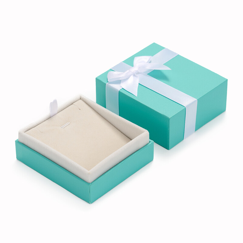 Velvet Storage Box Necklace Pendant Bracelet Long chain Bow-knot Wedding Jewelry Pack