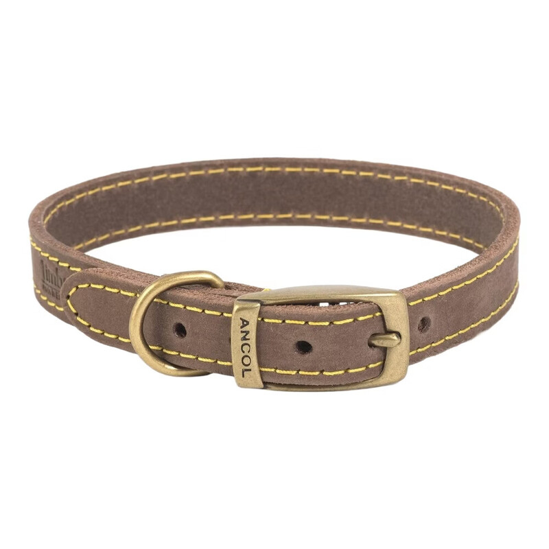 Timberwolf Leather Collar Sable 35cm