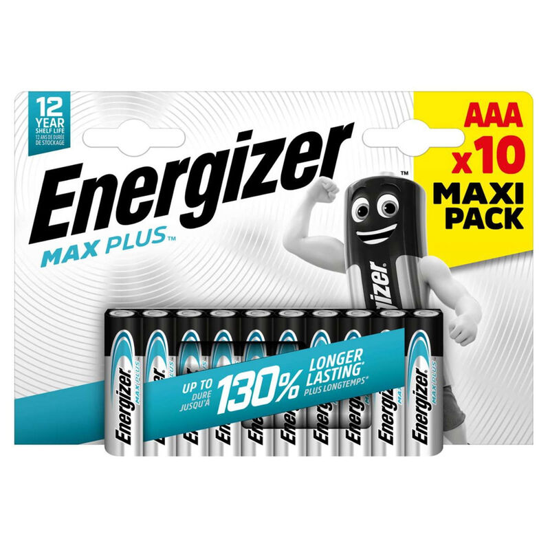 AAA Max Plus Alkaline - Pack of 10