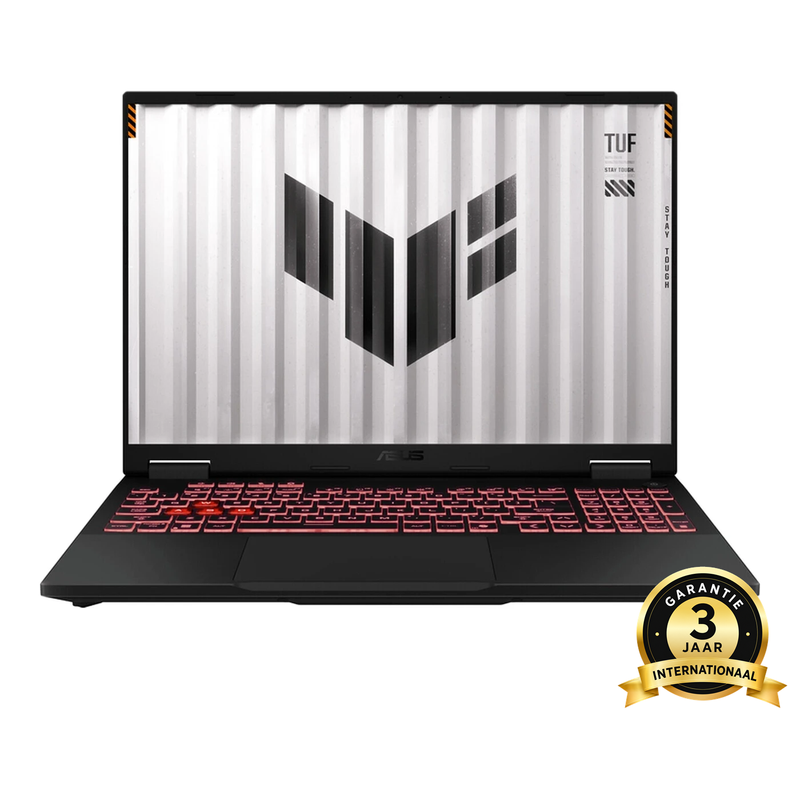 ASUS TUF Gaming A18 FA808UP-S8011W 18 inch gaming laptop, AMD Ryzen 7 260, NVIDIA GeForce RTX 5070 8 GB, 16 GB DDR5, 1 TB SSD, 144 Hz WUXGA-display, Windows 11 Home, Jaeger grijs
