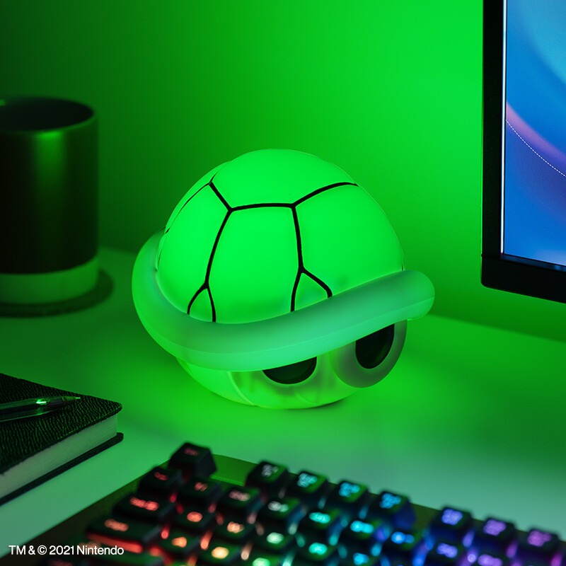 Nintendo Super Mario Carapace Verte Lampe avec Son