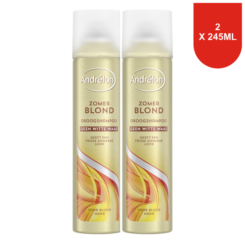 Andrélon Shampooing Sec - Blond Été 245 ml (Lot de 2)
