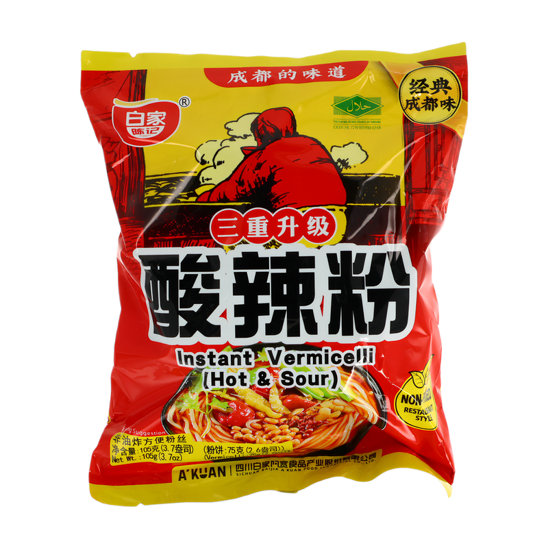 BaiJia Instant Vermicelli Hot & Sour Flavor 105g