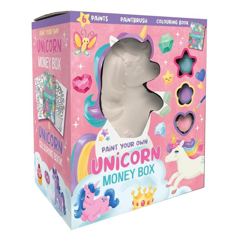 Paint Your Own Unicorn Money Box Craft Kit - Kids Creative Toy for Drawing & Painting Art Supplies Crafting Activity
