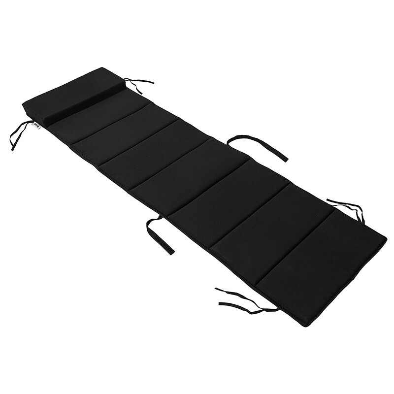 SoBuy Liegen-Auflage Schaukelstuhlkissen Kissenauflage für Gartenliege Schonbezug, schwarz, BH ca.: 170x50cm