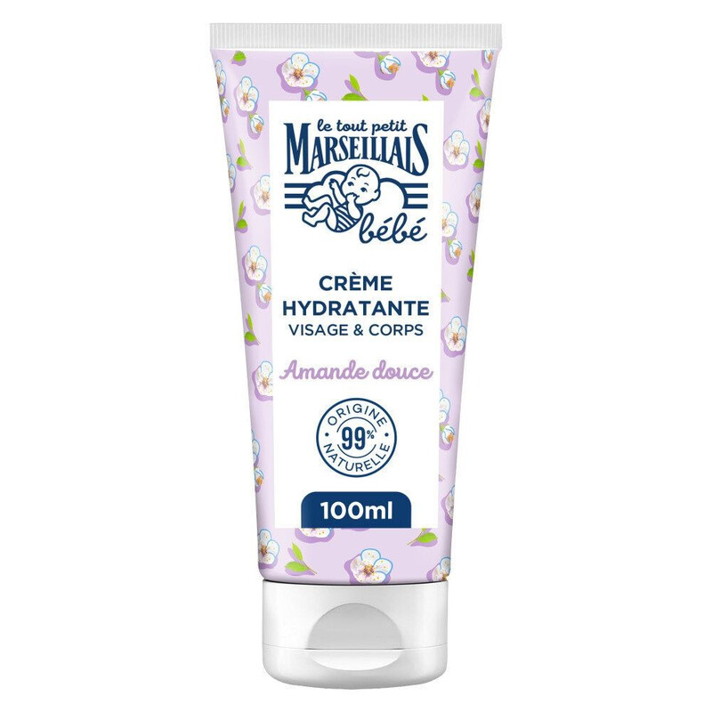 Le tout petit marseillais crème hydratante corps & visage bébé d'amande douce 100ml - vue 1