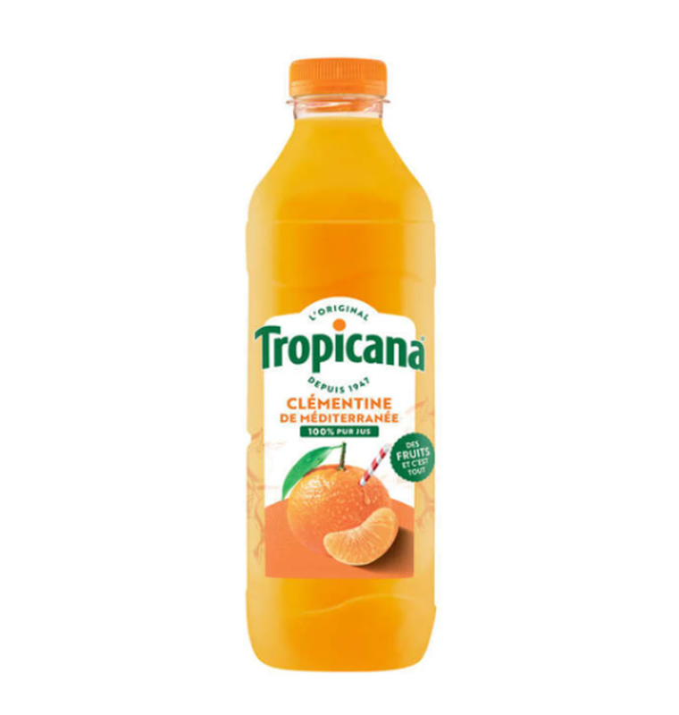 Jus De Clémentine De Méditerranée 100% Pur Jus Tropicana La Bouteille De - vue 2
