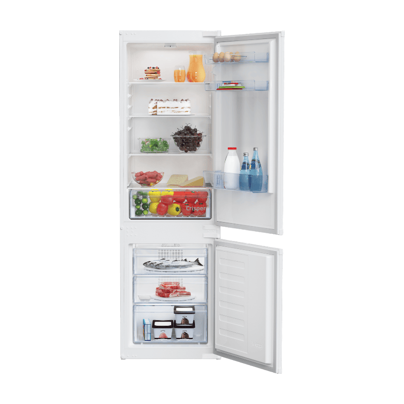 Beko BCHA275K41SN vrijstaande koel-vriescombinatie - 275 liter inhoud - NoFrost - zilver