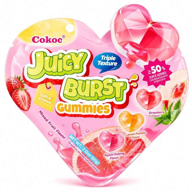 Cokoc Drielaagse Gummies met sappige vulling 60 g