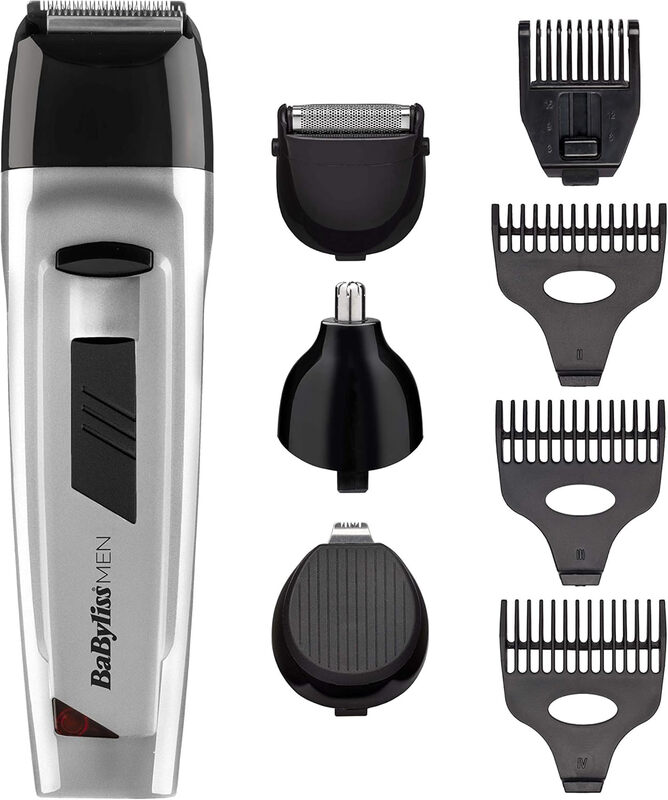 Babyliss 8-in-1 All Over Grooming Kit 7056NU, Black/Silver