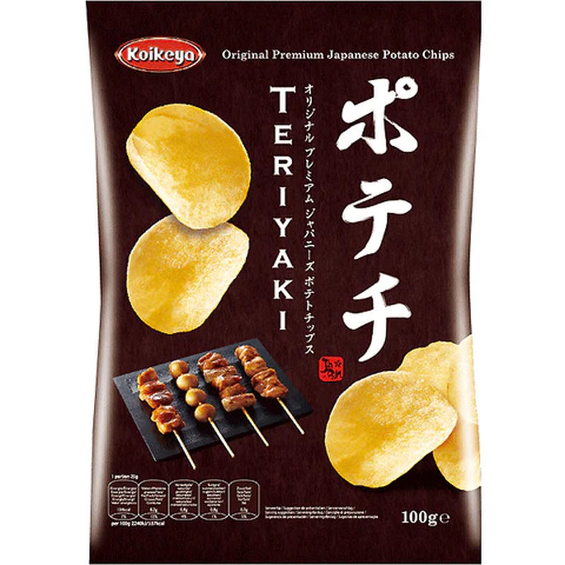 Koikeya Golden Potato Chips Teriyaki Flavour 100G