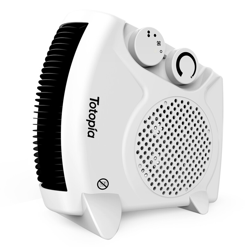 2000W Heater and Fan Combo, Instant Heating, Heater Fan with 3 Modes (Fan, Warm, Hot)