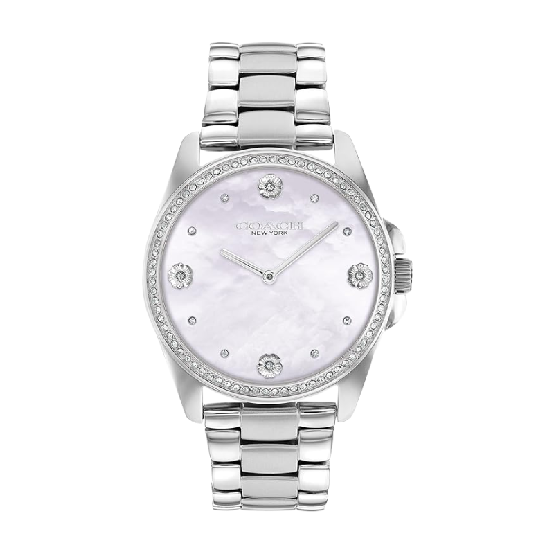 14504108 Stainless Steel Women's Greyson Crystal Accent Watch