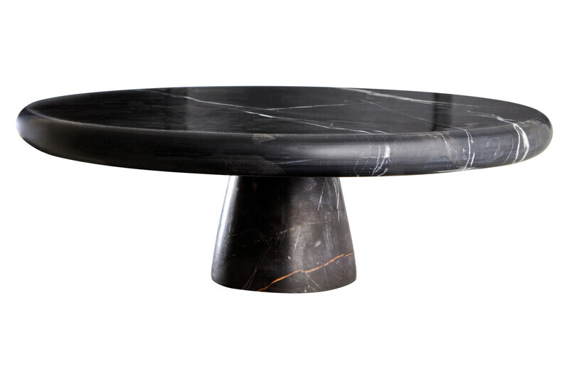 Functional Design Black Marble Cake Stand, Decorative Base Marble Cake Dish, Elegant