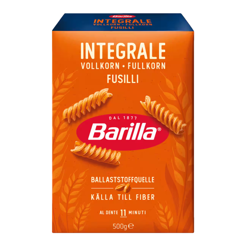Barilla Integrale Vollkorn Fusilli Pasta 500 g