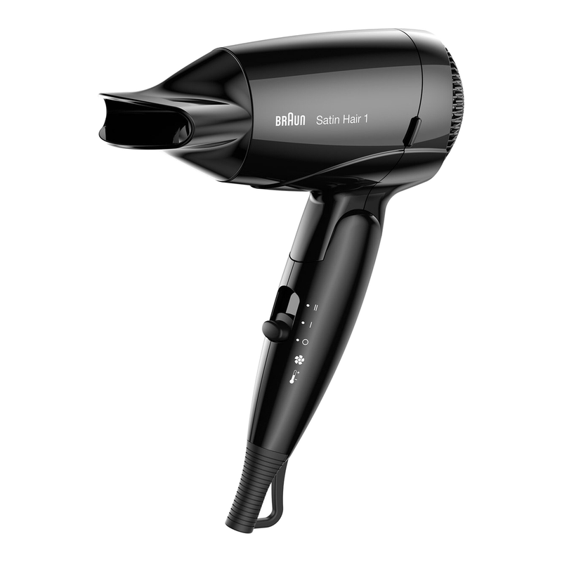 BRAUN Haardroger Satin Hair 1 HD130 Reis Zwart (BRHD130E)