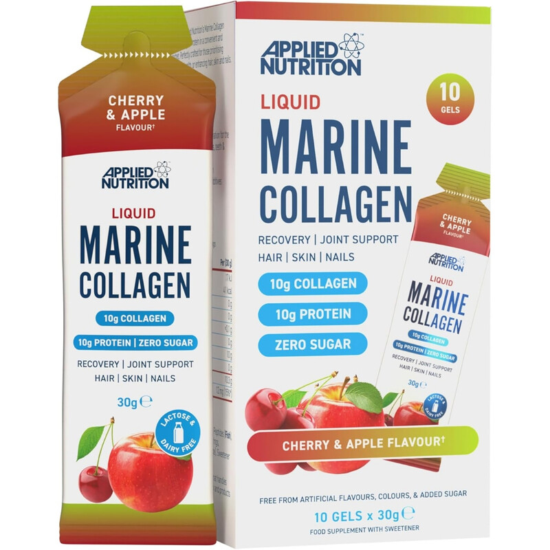 Applied Nutrition Marine Collagen Beauty Support Powder Cherry & Apple Flavour - 10 X 12G