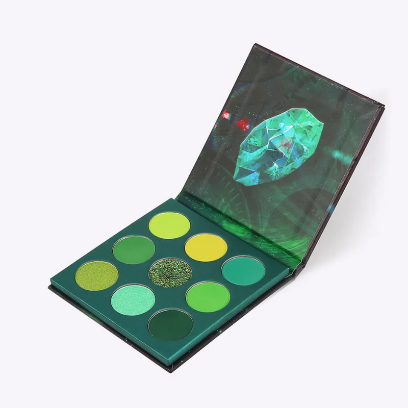 9-Color Gem Eyeshadow Palette - Green