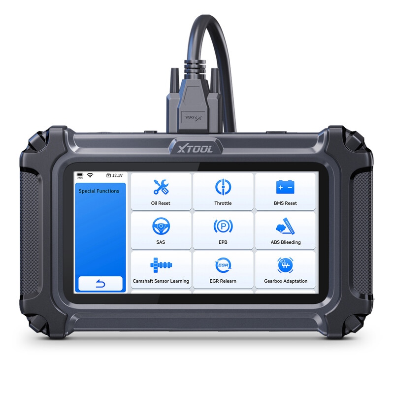 XTOOL D6S OBD2-Scanner-Diagnosegerät, 2026 Kfz-Scanner mit 30 Rücksetzungen, Diagnosegerät für alle Systeme mit FCA und CAN FD, ABS-Entlüftung, Getriebeanpassung, Neuanlernen des Kurbelwellensensors, lebenslange Updates, Upgrade des D5S