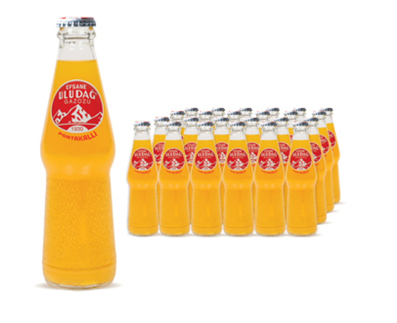 Uludağ Sinaasappel Bruisdrank (Portakalli Gazoz) 24 x 250 ml