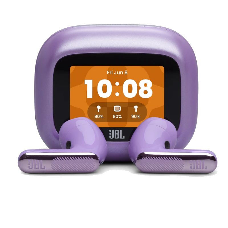 JBL LIVE FLEX 4 – True Wireless Noise-Cancelling-Ohrhörer, kabelloses Laden, Smart Case, lila
