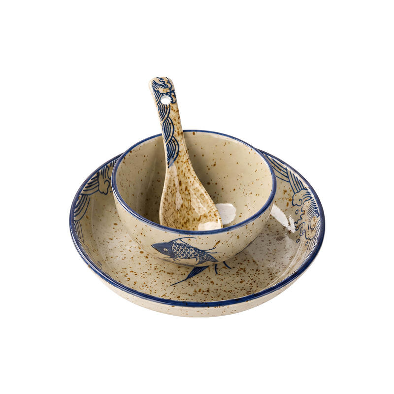 YumiPLUS 3-delig keramisch servies