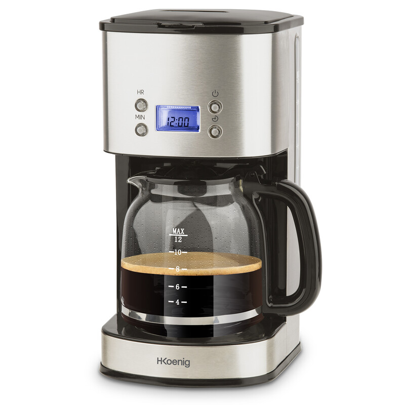 Cafetière H.Koenig MG30 12 tasses Programmable Inox - vue 3