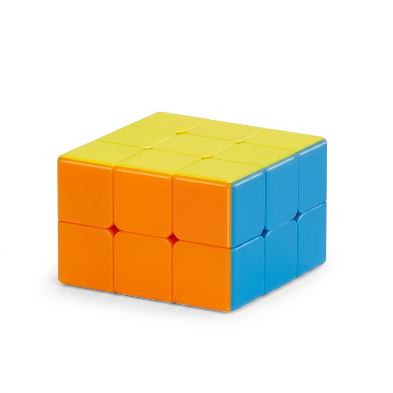 2x3x3 Cube Puzzle, Stickerless Solid Color, Beginner Friendly Speed Cube