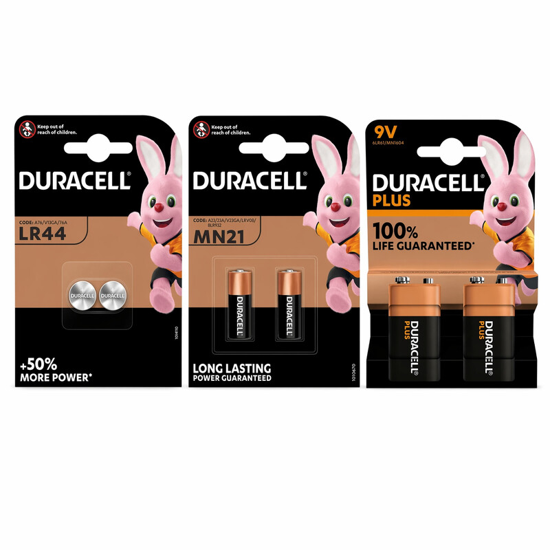 Duracell Home Safety Battery Kit – 9V + MN21 + LR44