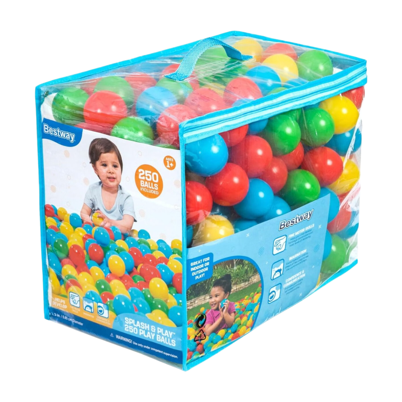 Bestway Splash&Play 250 Speelballen - 5,5 cm, Assortiment Kleuren