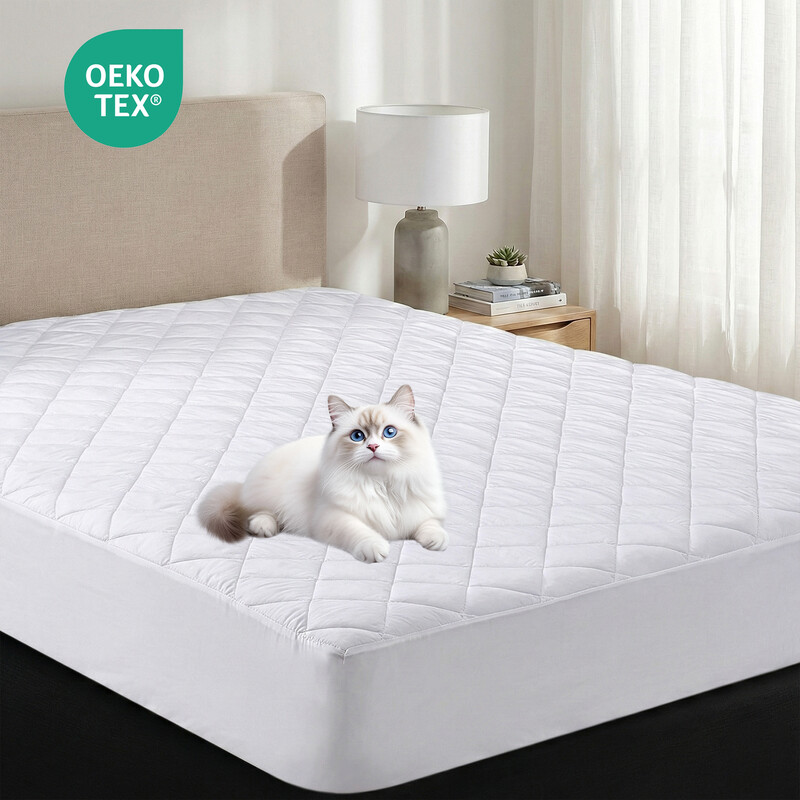 Protectors Toppers， Bedding Quilted Microfibre Mattress Topper and Mattress Protector