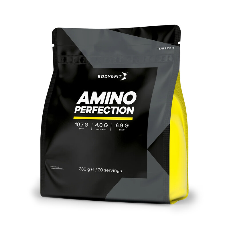 Amino Perfection (BCAA, EAA en glutamine) citroen 380 gram (20 porties)