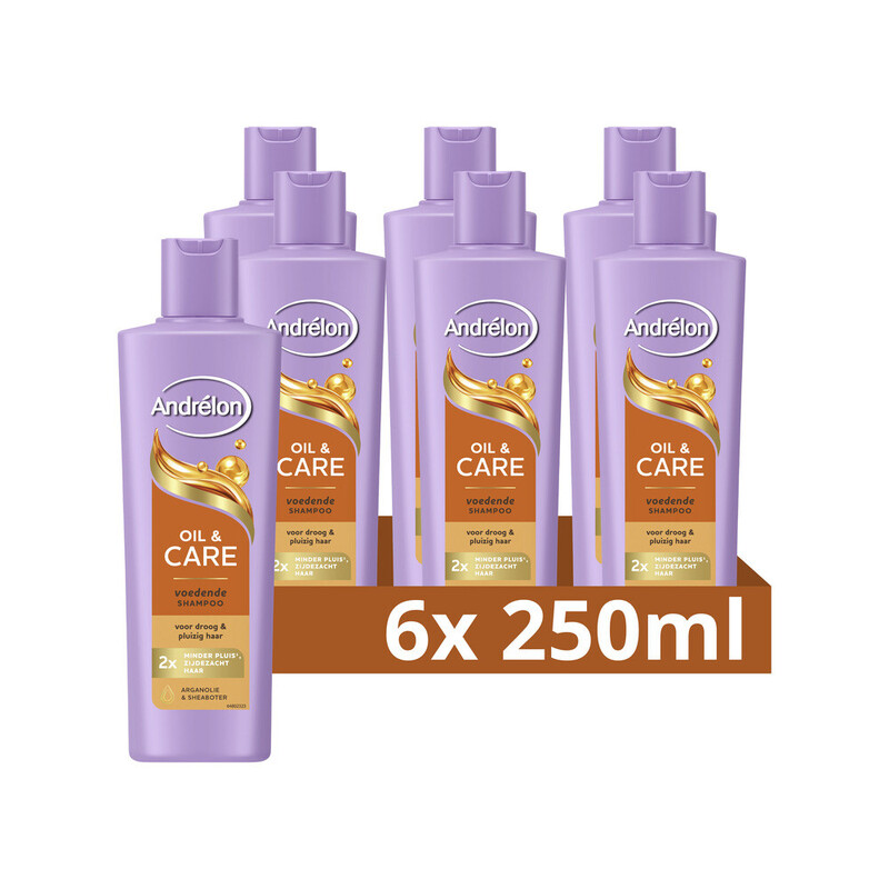 Andrélon Shampoo Olie & Verzorging - 6 x 250 ml (6-pack)