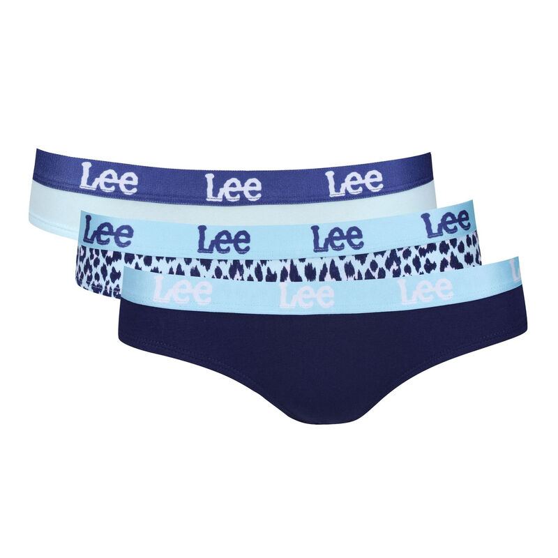 Lee Briefs Laura-Soft - zacht blauw/dierenprint/emperor marineblauw - S