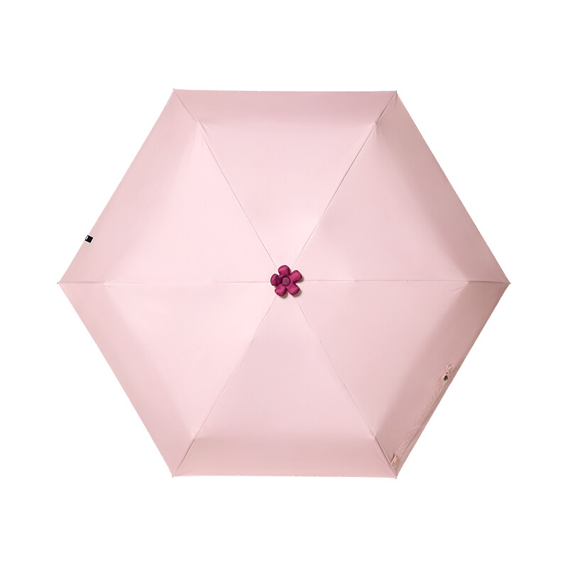 Beneunder BM528, fünffacher Schutzschirm mit schwarzer Beschichtung, winddicht und wasserdicht für draußen, pink
