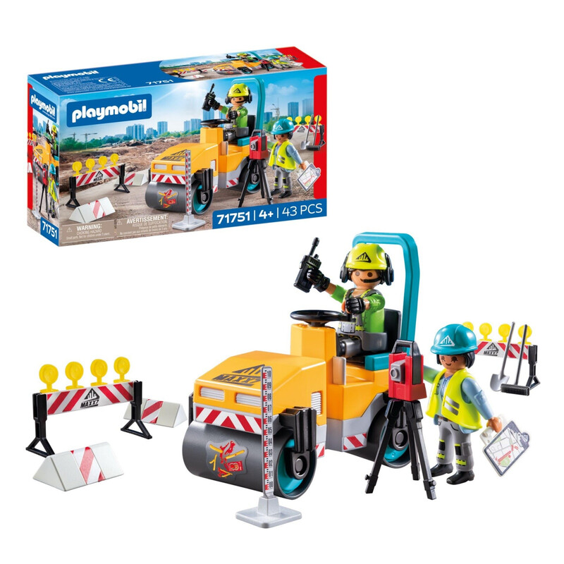 PLAYMOBIL City Action Baustelle Spielset für Kinder ab 4 Jahren 71751