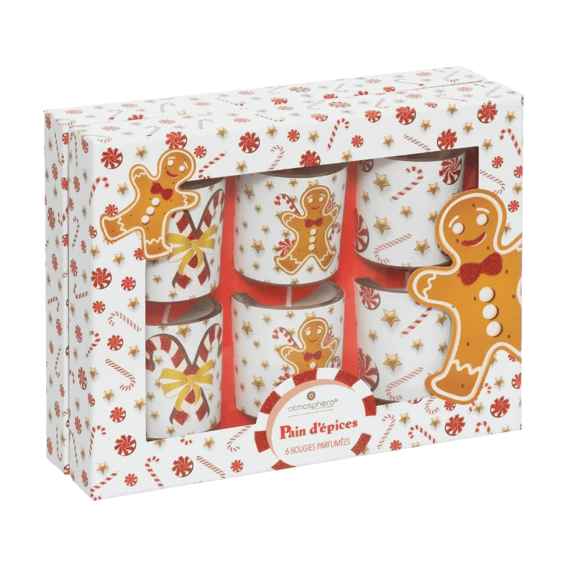 Geurkaars Gingerbread, 6 stuks, 40 g